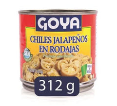Chiles Jalapeños En Rodajas Goya x 312gr