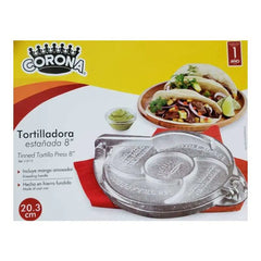 Tortilladora Estañada 8"