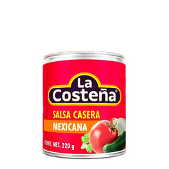 Salsa mexicana casera roja costeña 220g